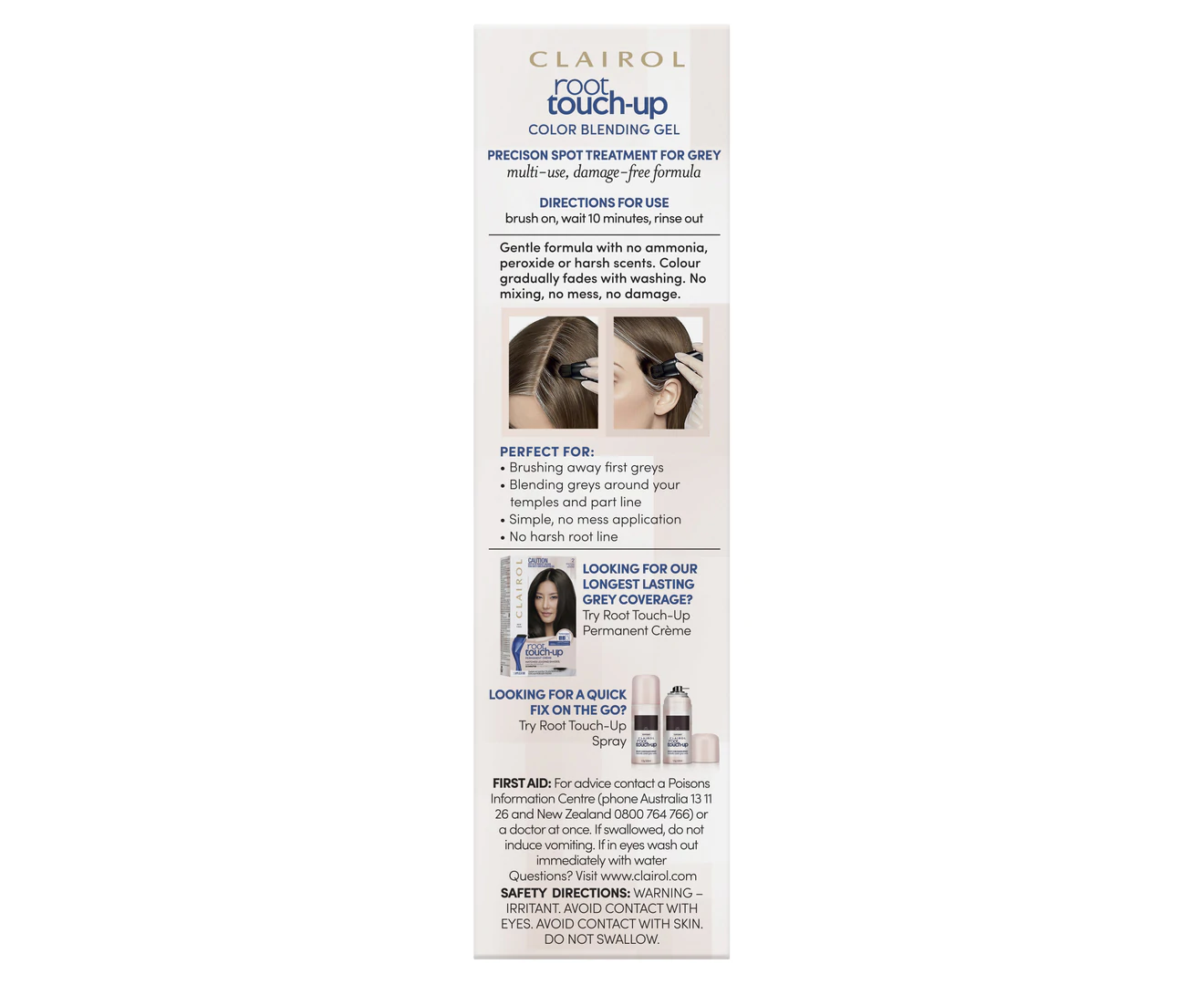 CLAIROL Root Touch-Up Colour Blending Gel Medium Brown 45ml