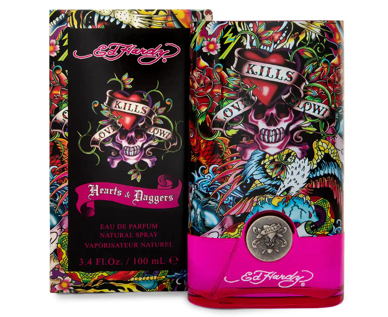 ED HARDY Hearts & Daggers EDP 100ml Fragrance Spray for women
