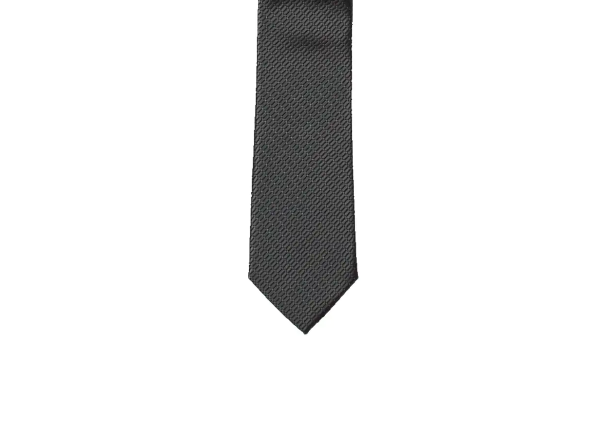 NAUTICA Silver Grey Geometric Classic Tie