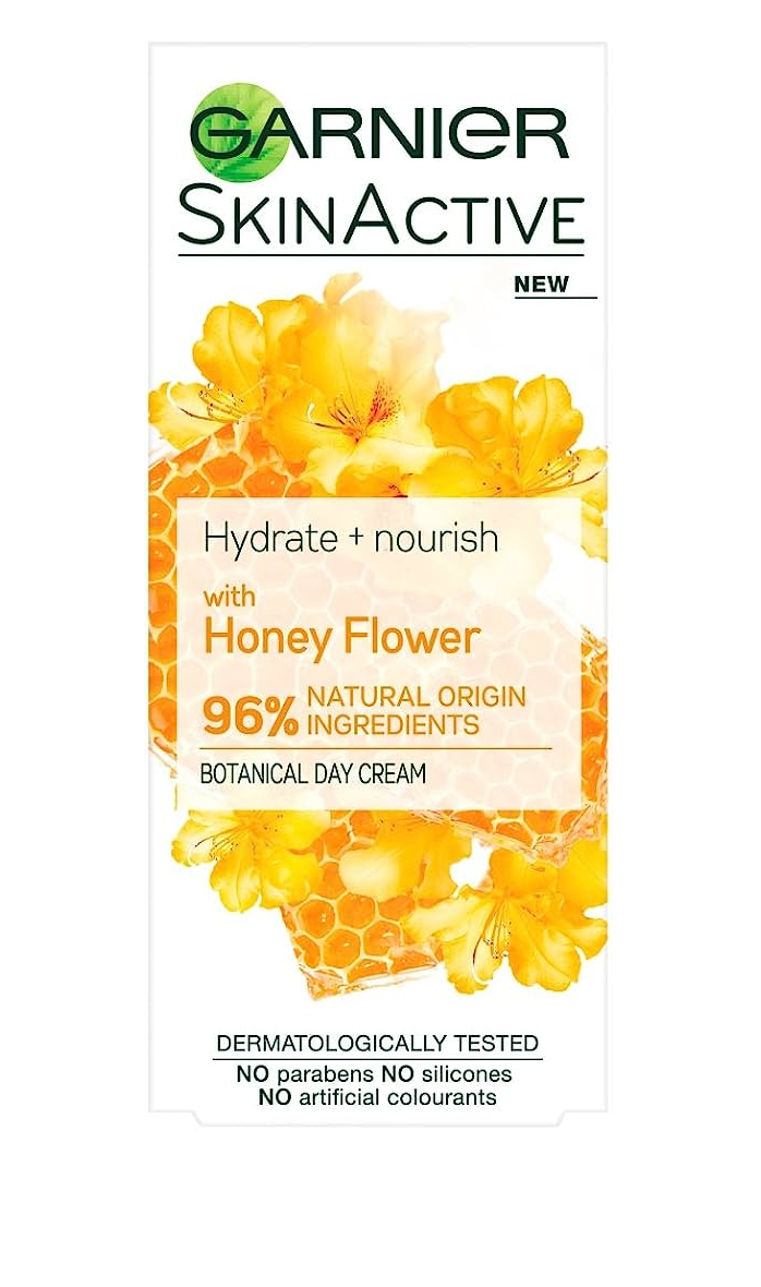 GARNIER Hydrating + Nourishing Day Cream with Flower Honey 50ml 2 PACK