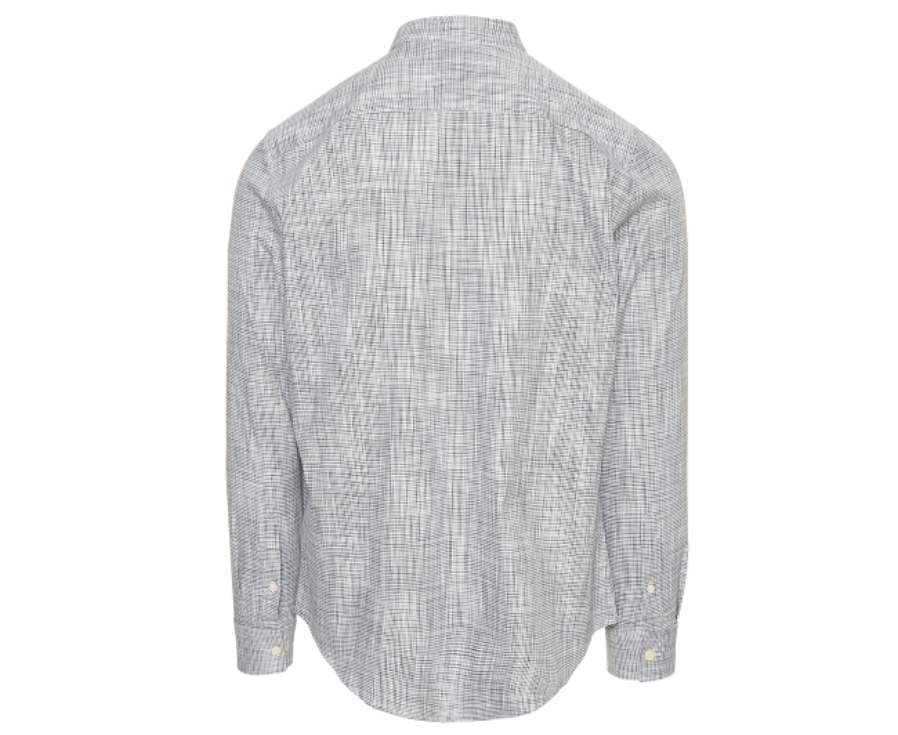 CALVIN KLEIN Vintage Tweed Pattern Men's Long-Sleeved Shirt in Mesclun