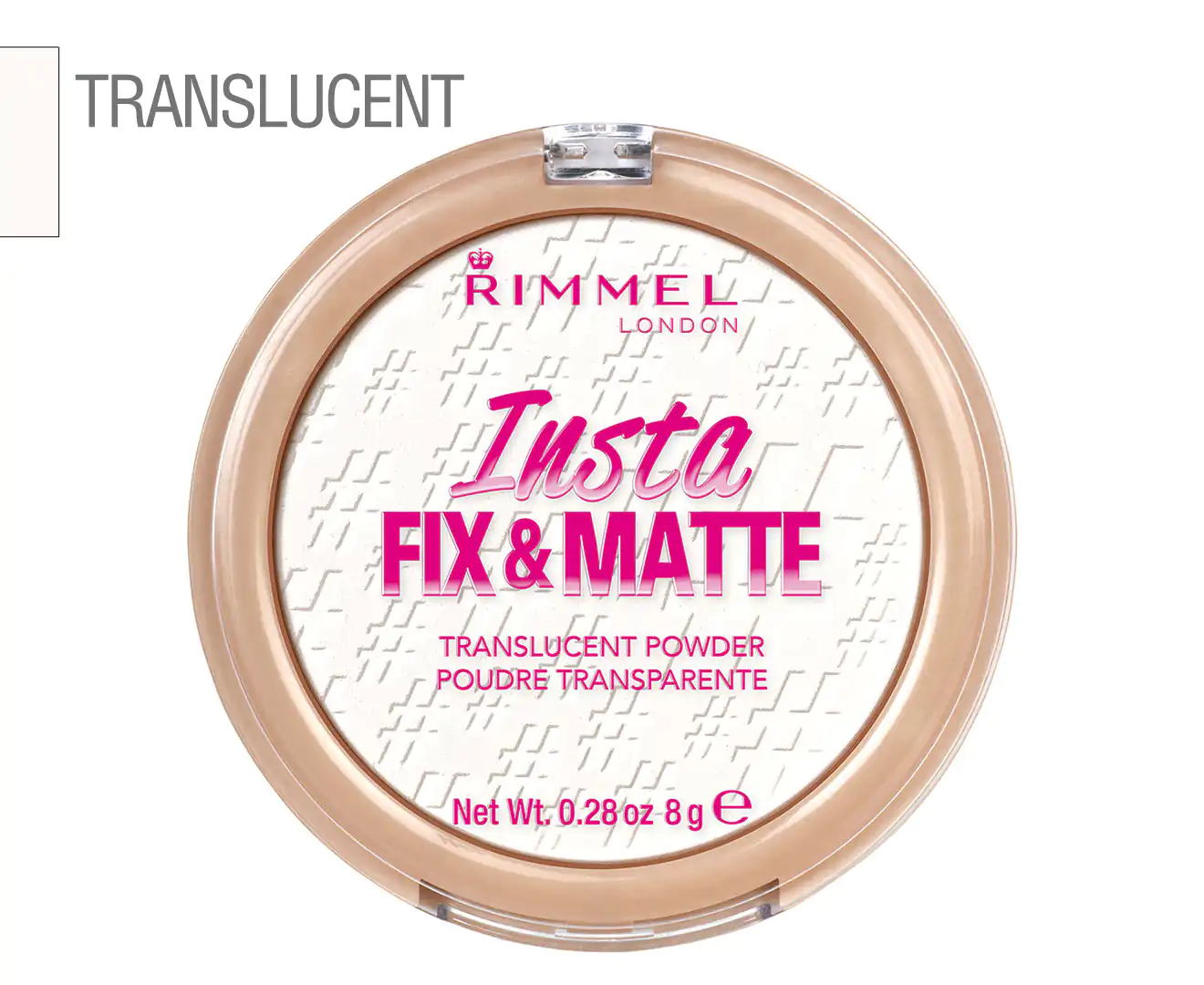 RIMMEL Insta Fix & Matte Compact #001- Translucent 8g 0.28oz
