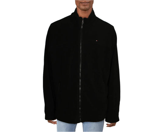 Tommy Hilfiger Men's Fleece Jacket - Black 2XLT
