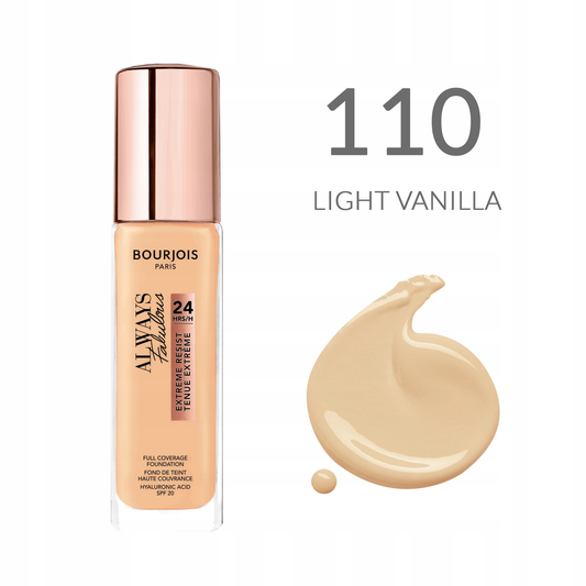 BOURJOIS Always Fabulous Foundation SPF20 30ml #110 - Light Vanilla