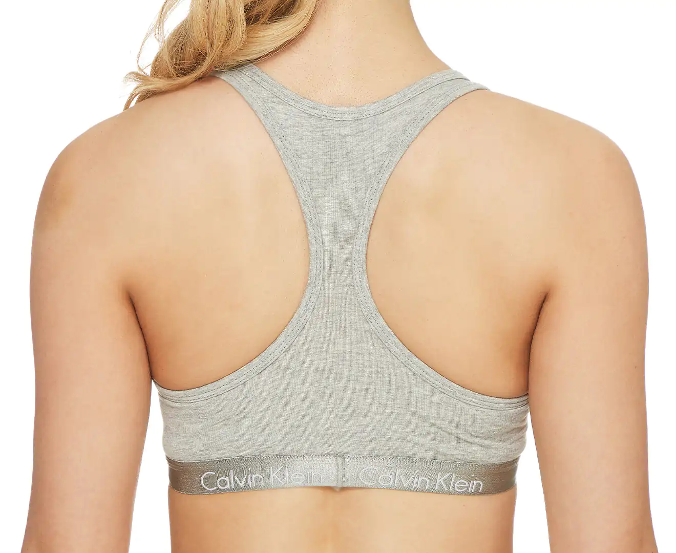 CALVIN KLEIN Women's Carousel Unlined Bralette in Heather Grey