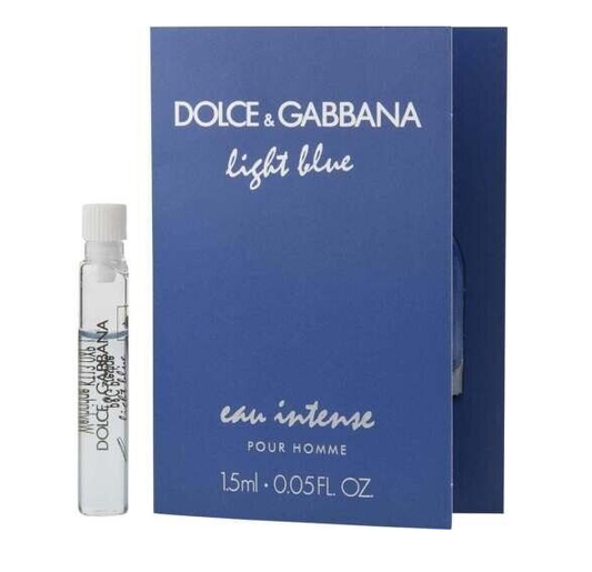 DOLCE & GABBANA Light Blue Eau Intense Pour Homme EDP 1.5ml Vial Fragrance men