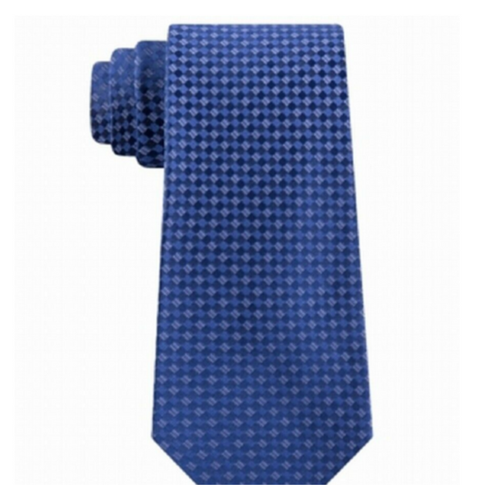 KENNETH COLE Reaction Blue Navy Silk Blend Classic Tie