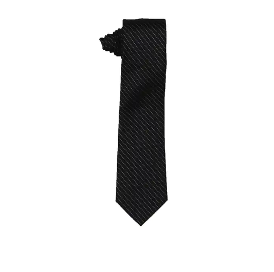 NAUTICA Black Silver Geometric Classic Tie