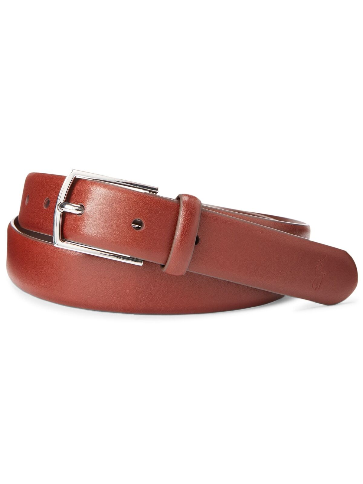 POLO RALPH LAUREN Men's Brown Adjustable Faux Leather Casual Belt