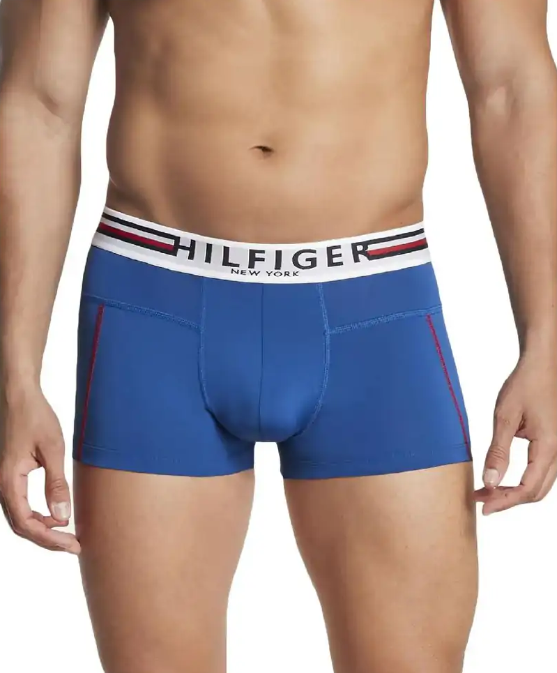 TOMMY HILFIGER Men's Micro-Fibre Boxer Brief Trunk in Royal Blue