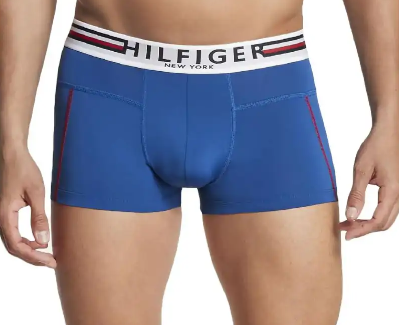 TOMMY HILFIGER Men's Micro-Fibre Boxer Brief Trunk in Royal Blue