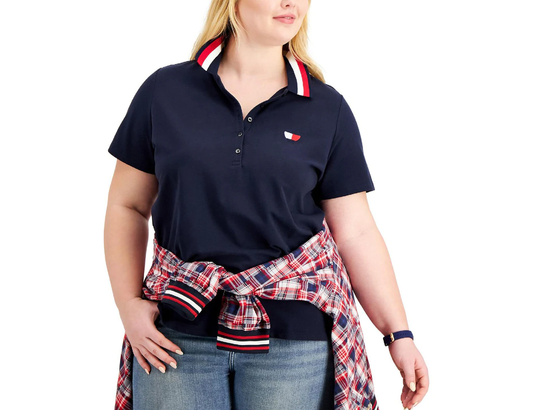 TOMMY HILFIGER Women's Polo in Navy