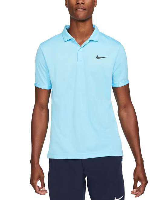 NIKE Men's Polo Shirt in Blue Small