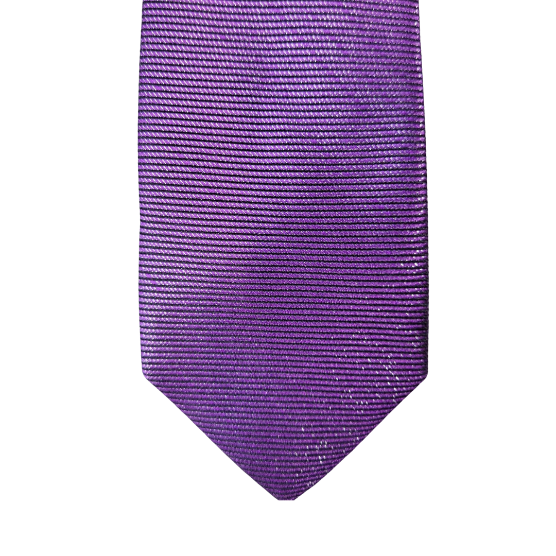 VAN HEUSEN Men's Silk Purple Stripe Classic Tie