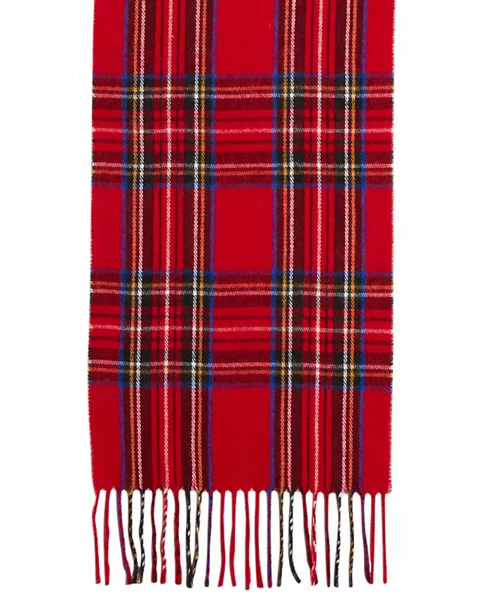 STEVE MADDEN Women's Tartan Winter Scarf in Red