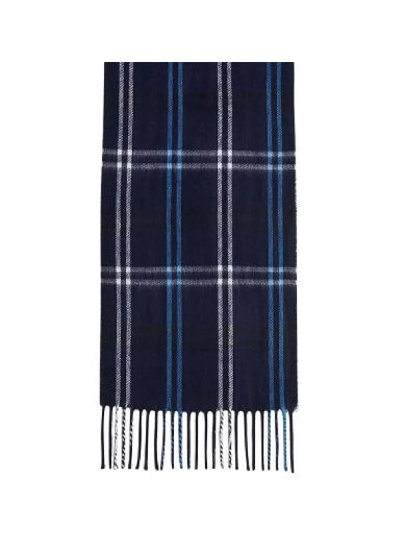 STEVE MADDEN Women's Stripe Flannel Winter Scarf in Navy