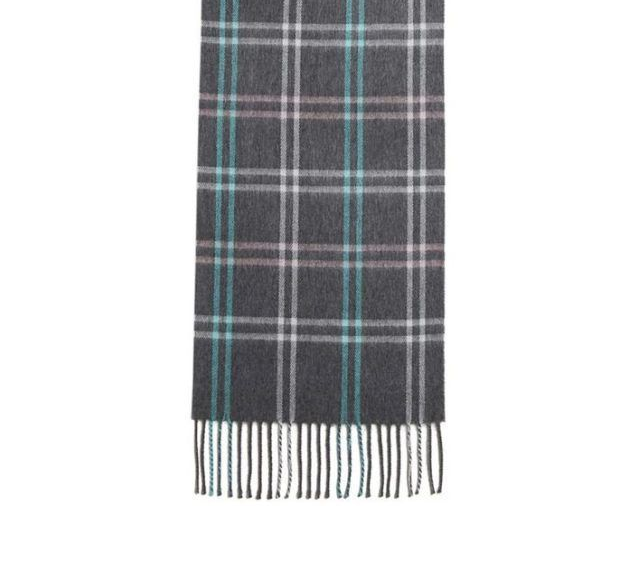 STEVE MADDEN Women's Checker Winter Scarf in Blue, Grey