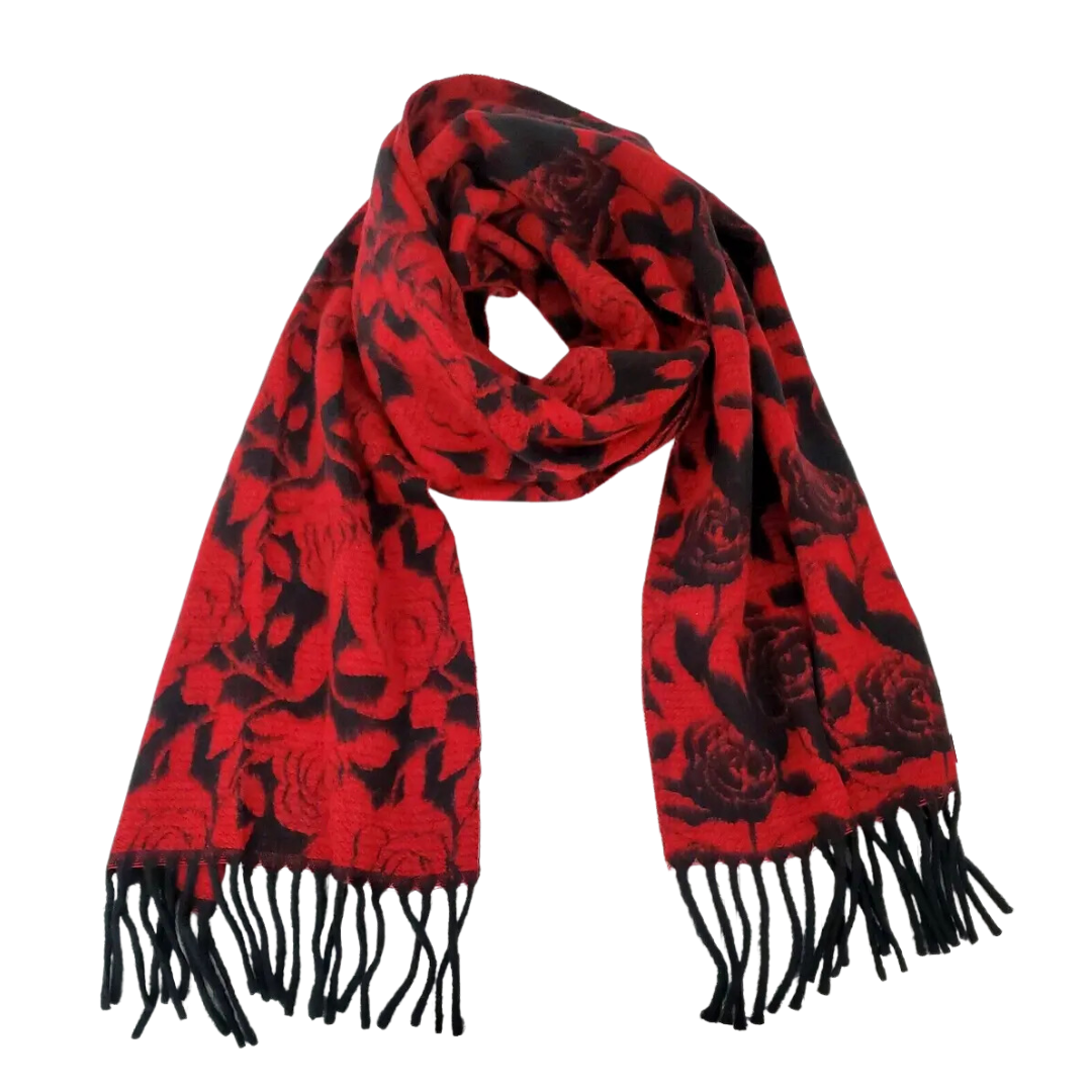 STEVE MADDEN Women's Winter Scarf in Red Rose