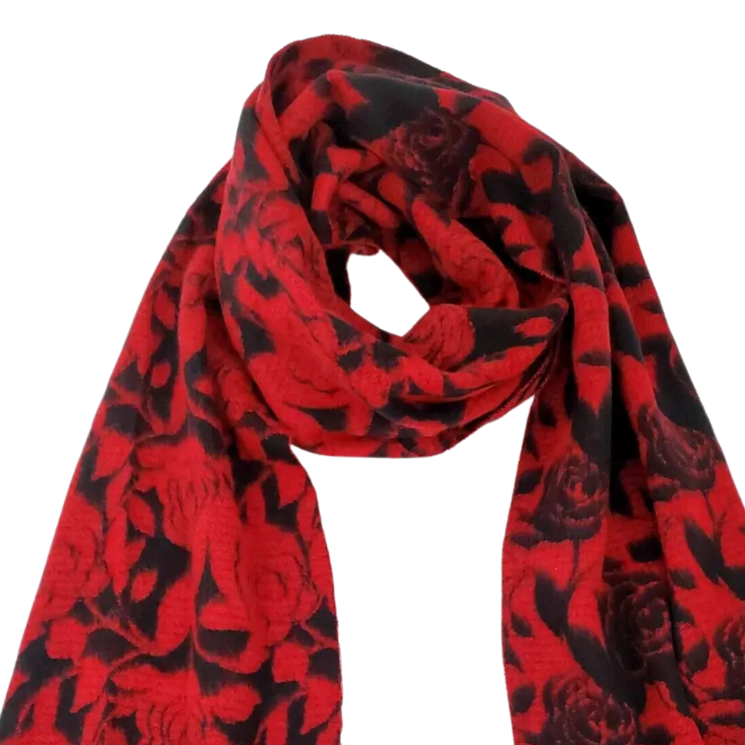 STEVE MADDEN Women's Winter Scarf in Red Rose