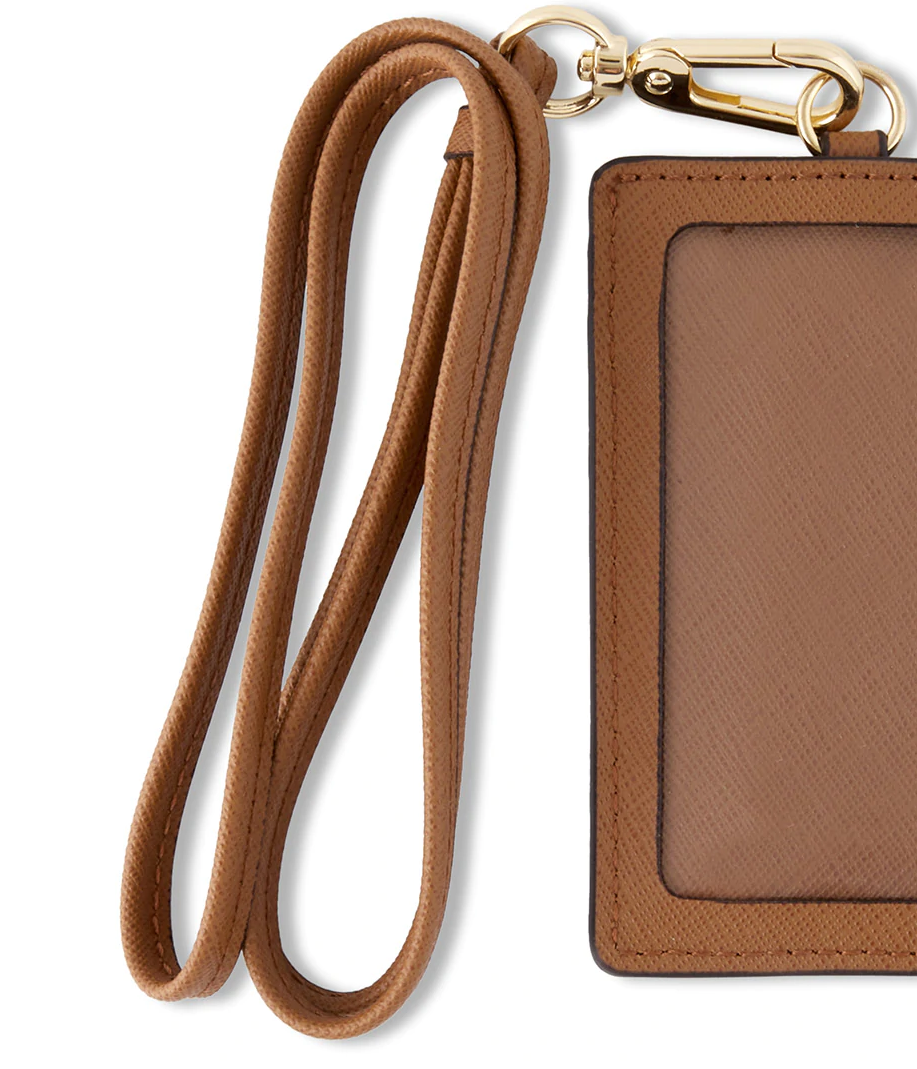 CALVIN KLEIN Card Holder Lanyard Tan