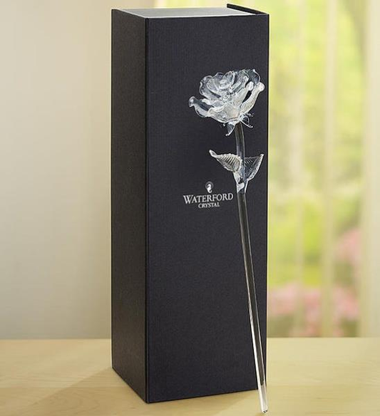 WATERFORD Crystal Rose Fleurology Ornament