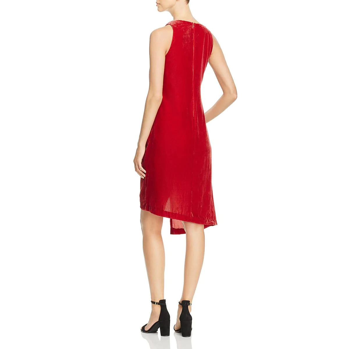 KENNETH COLE Women's Red Velvet Cocktail Dress