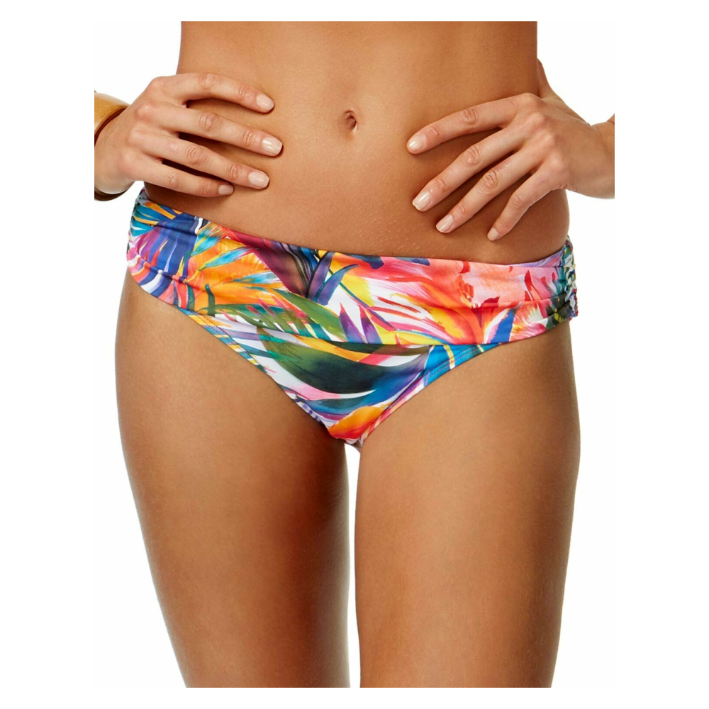 LAUREN RALPH LAUREN Women's Palm Fold Over Hipster Swim Bottoms