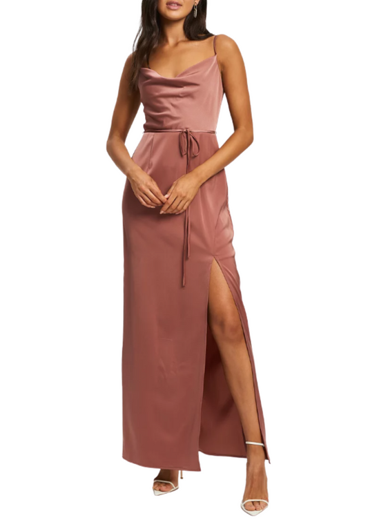 CHANCERY Women's Blanco Floor Length Dress in Dusty Rose