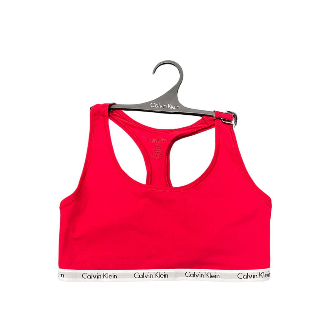 CALVIN KLEIN Women's Carousel Unlined Bralette RED