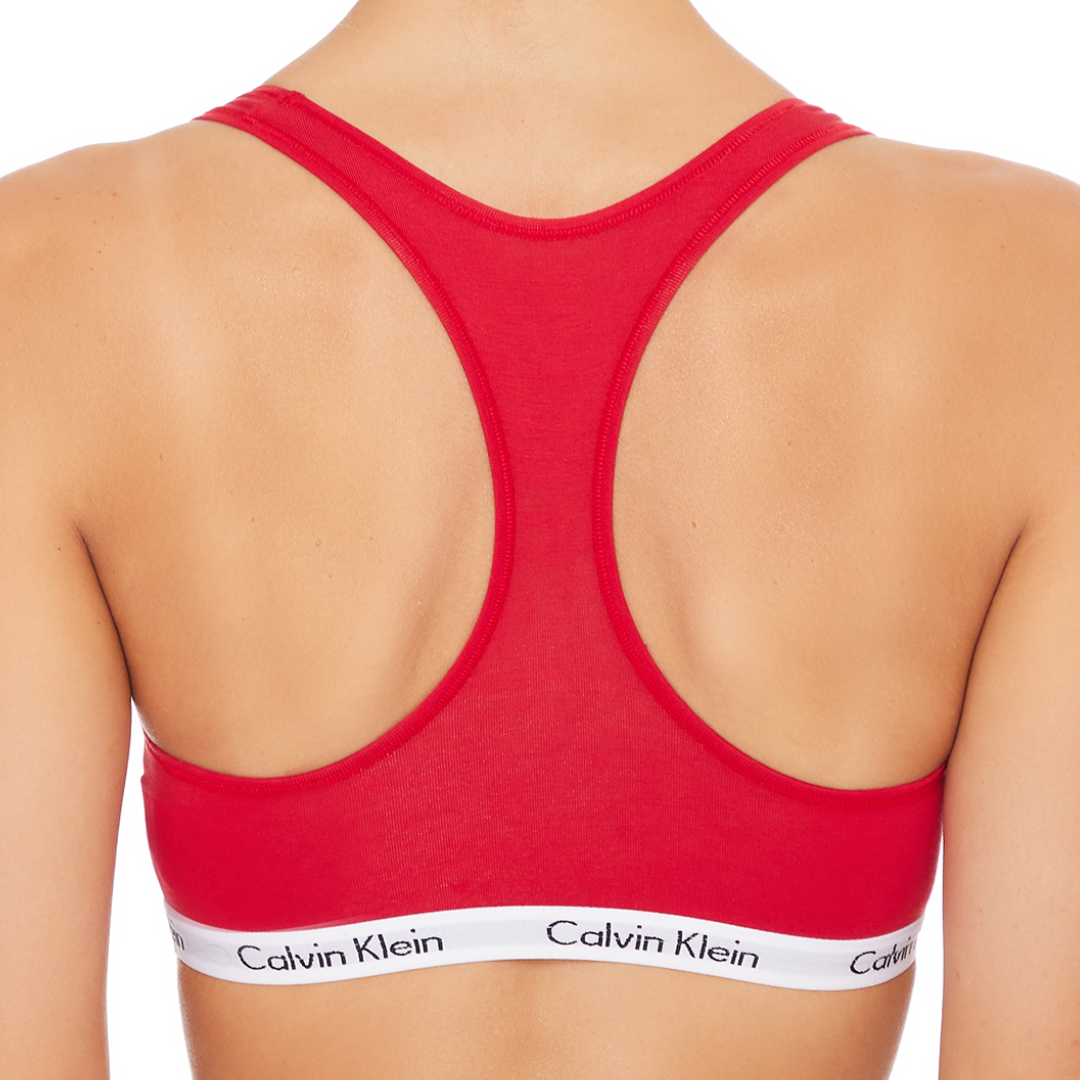 CALVIN KLEIN Women's Carousel Unlined Bralette RED