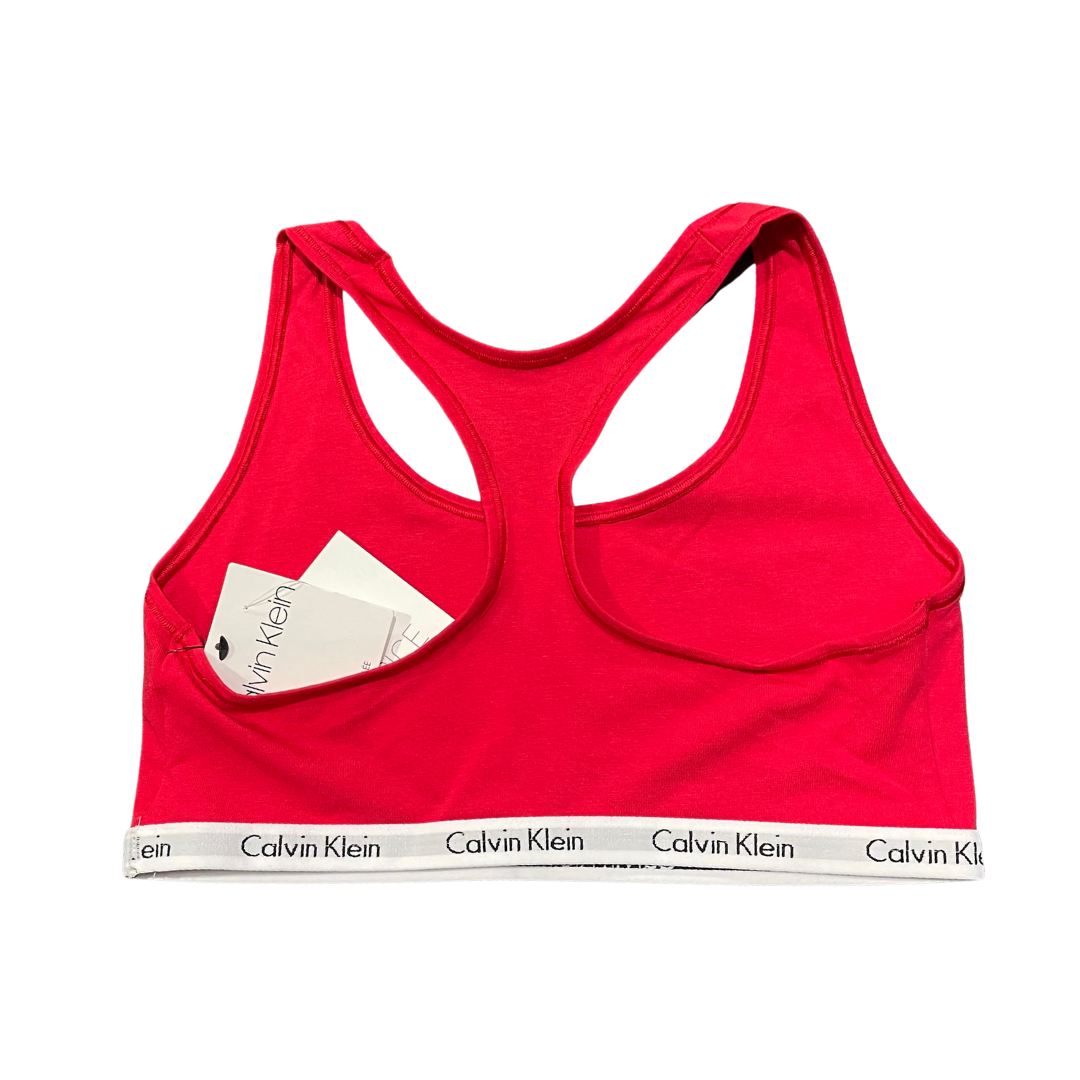 CALVIN KLEIN Women's Carousel Unlined Bralette RED