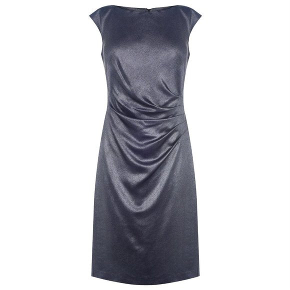 LAUREN RALPH LAUREN Women's Metallic Sleeveless Sheath Cocktail Dress