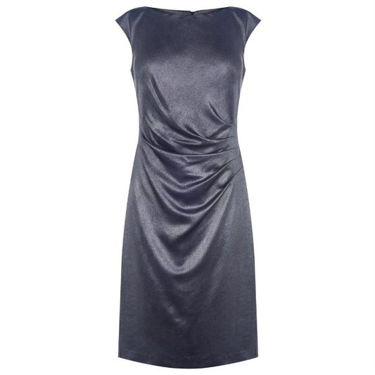 LAUREN RALPH LAUREN Women's Metallic Sleeveless Sheath Cocktail Dress