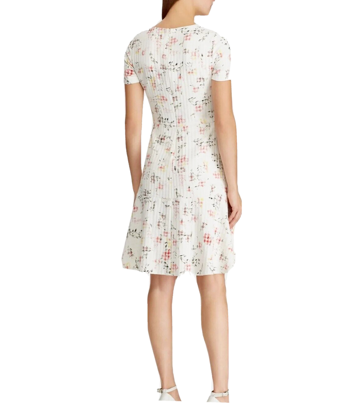 RALPH LAUREN Women's Short Sleeve Floral Sheath Dress