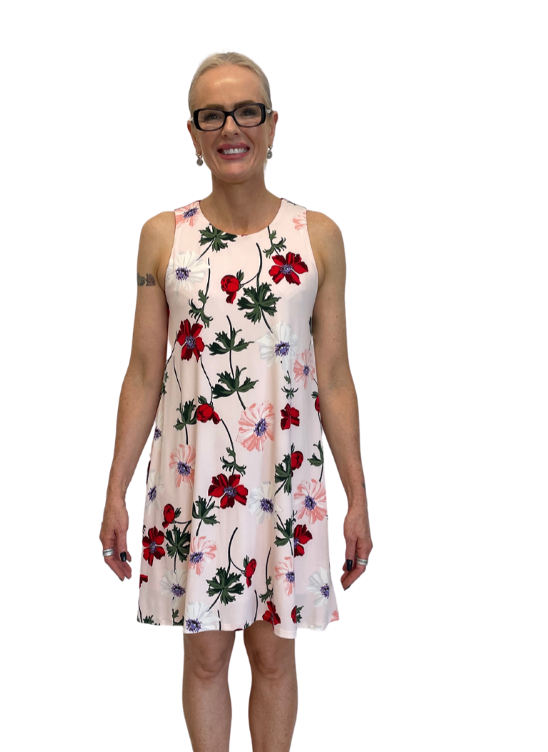 KARL LAGERFELD Women's Pink Floral Shift Dress