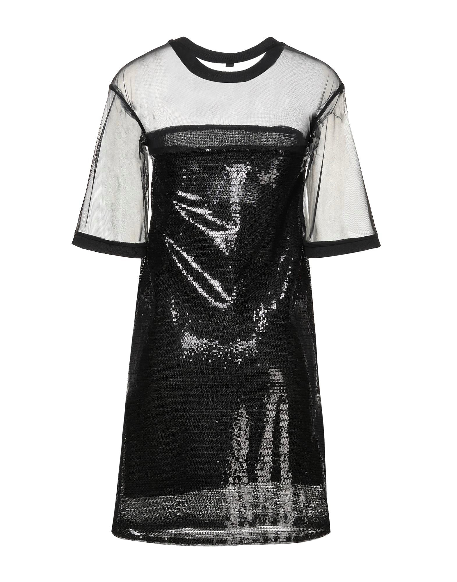 ARMANI EXCHANGE Women s Black Sequin and Mesh Shift Dress Price