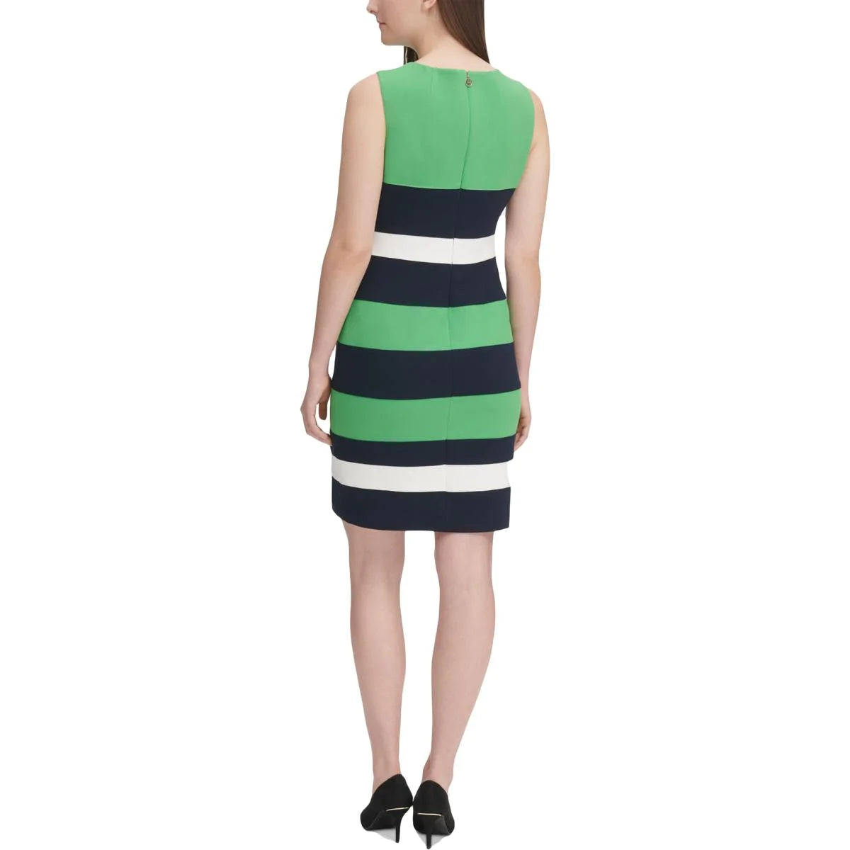 TOMMY HILFIGER Women's Striped Sleeveless Pencil Dress