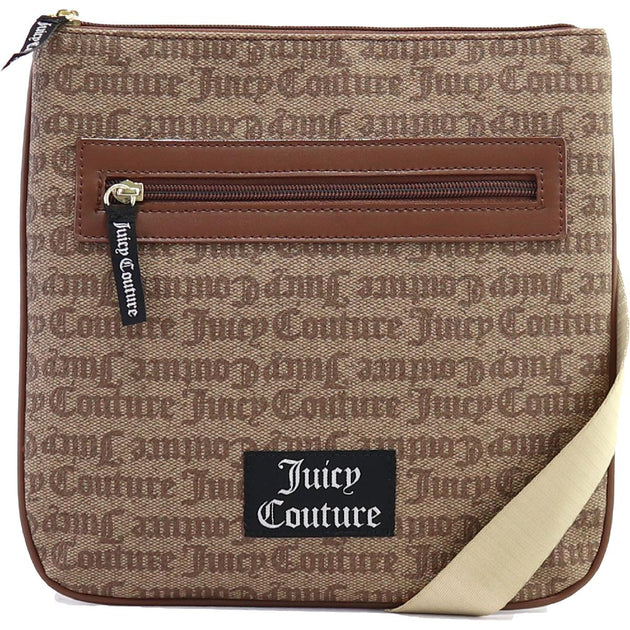 JUICY COUTURE Guilty Pleasure Faux Leather Cross-body Handbag w/ Sewn Logo