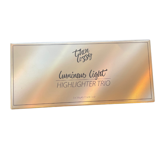 THIN LIZZY Luminous Light Highlighter Trio Contour Palette 3x 3.6g/ 0.13oz