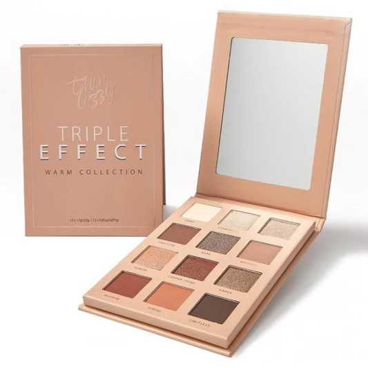 THIN LIZZY Triple Effect Eyeshadow Palette Warm Collection 12x 1.5g-2.0g