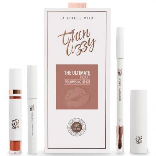 THIN LIZZY The Ultimate Pout Volumizing 4 Pack Lip Kit - La Dolce Vita