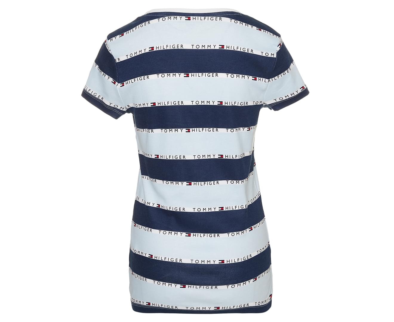 TOMMY HILFIGER Women's Short Sleeved V-Neck Estate Cotton T-Shirt