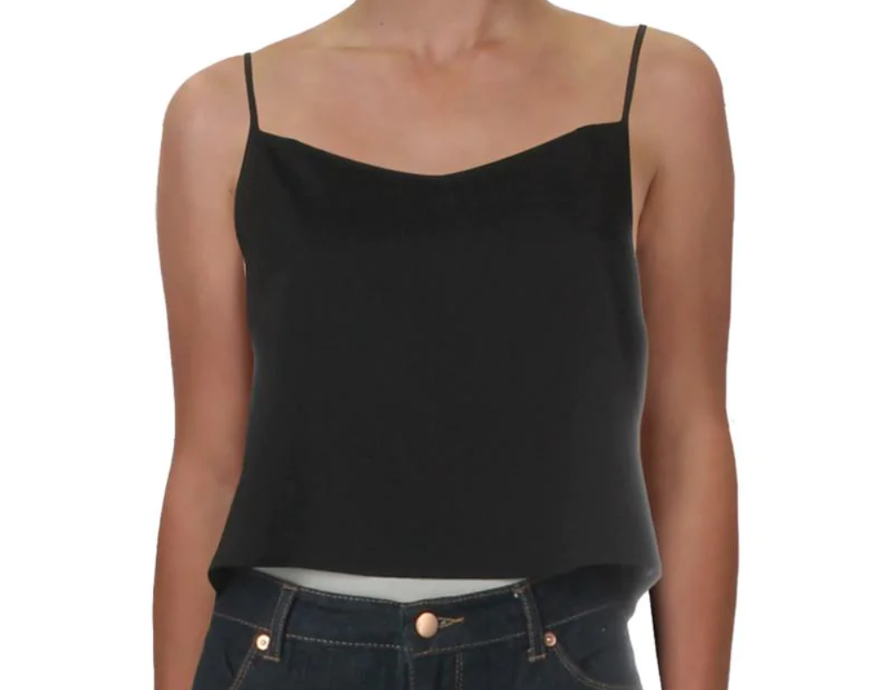 FRENCH CONNECTION Women's Cropped Camisole Top in Black