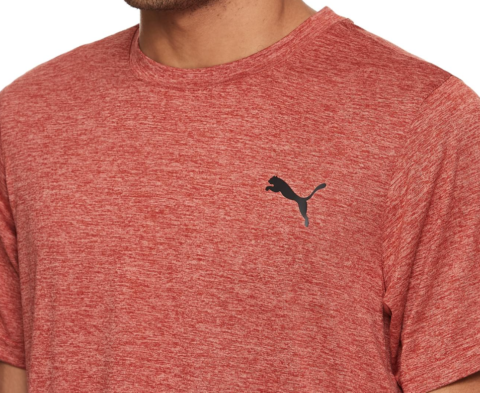 PUMA Men's Chili Red Heather Training T-Shirt