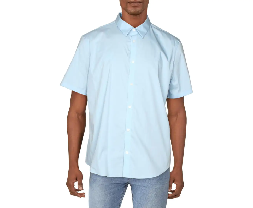 CALVIN KLEIN Men's Casual Button-Down Shirt 2XL