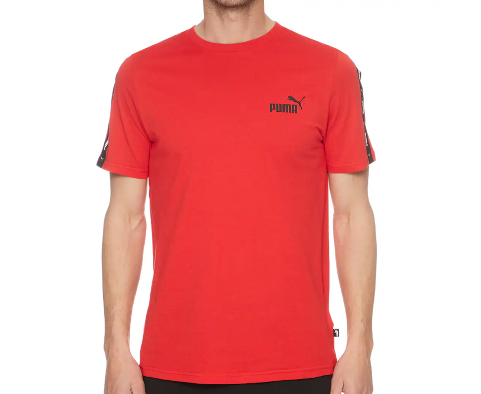 PUMA Men's Essential+ Tape Logo T-Shirt - 4 colours available