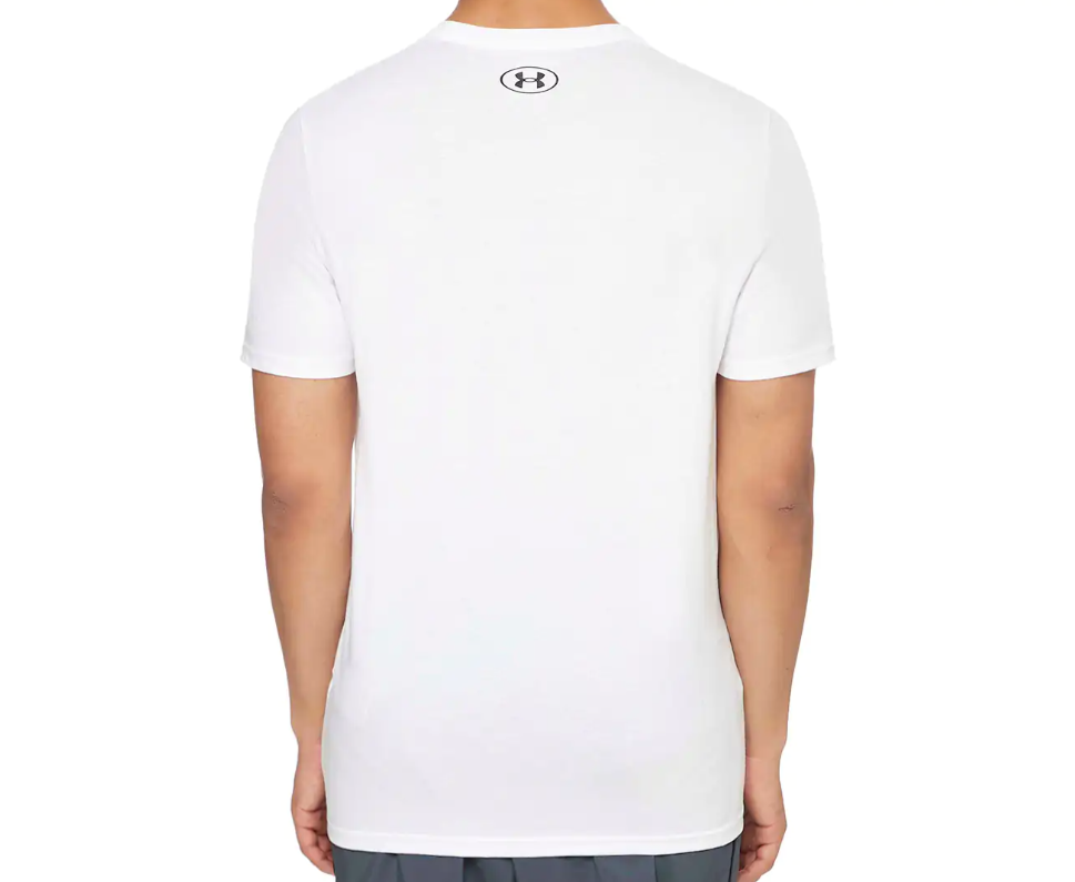 UNDER ARMOUR Men's White Sportstyle Left Chest Graphic T-Shirt