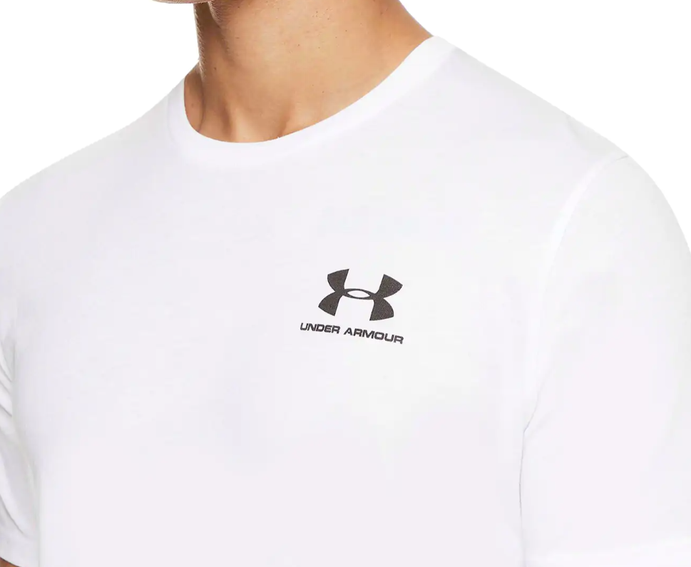 UNDER ARMOUR Men's White Sportstyle Left Chest Graphic T-Shirt