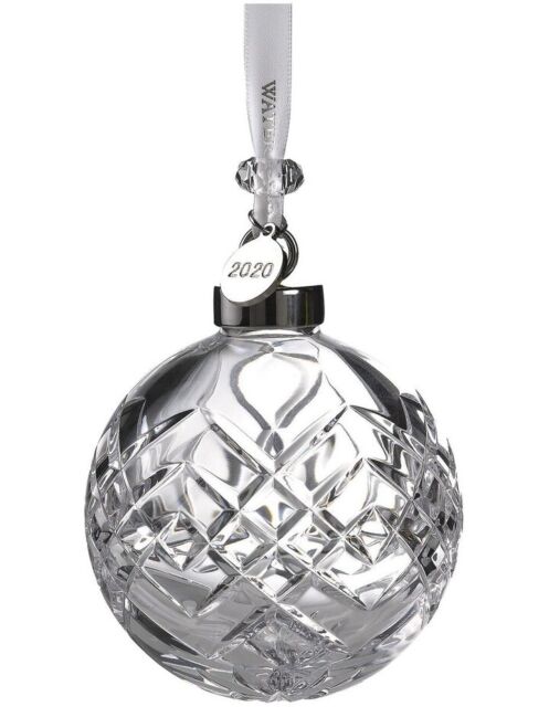 WATERFORD Christmas Crystal Ornament Bauble Decoration 2020 8cm - LIMITED EDITION